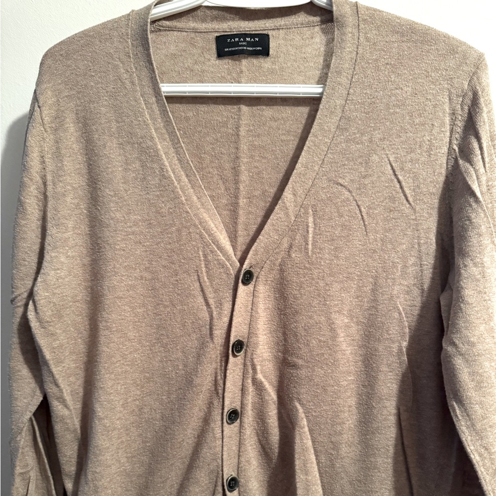 Medium Beige Zara cardigan. good condition